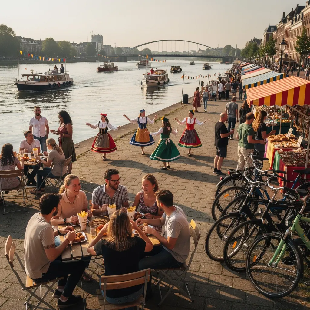 Historische Romeinse ruïnes in het centrum van Nijmegen.